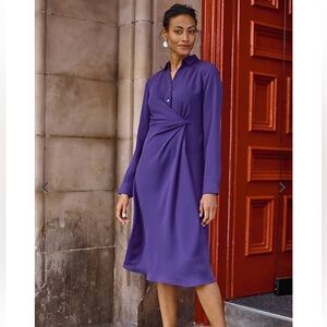 J. Jill Rich Purple Midi Dress